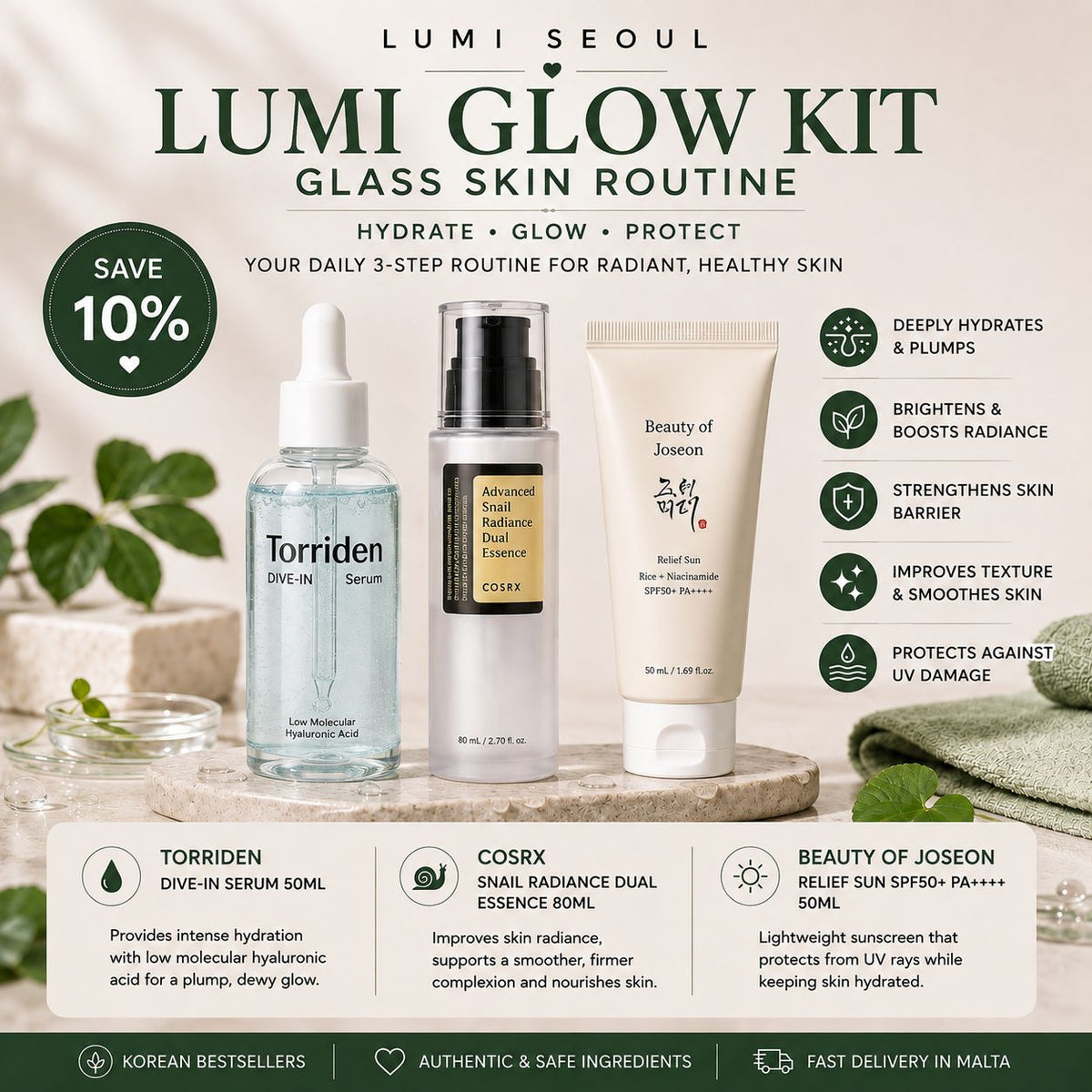 ✨ Lumi Glow Kit – Glass Skin Routine