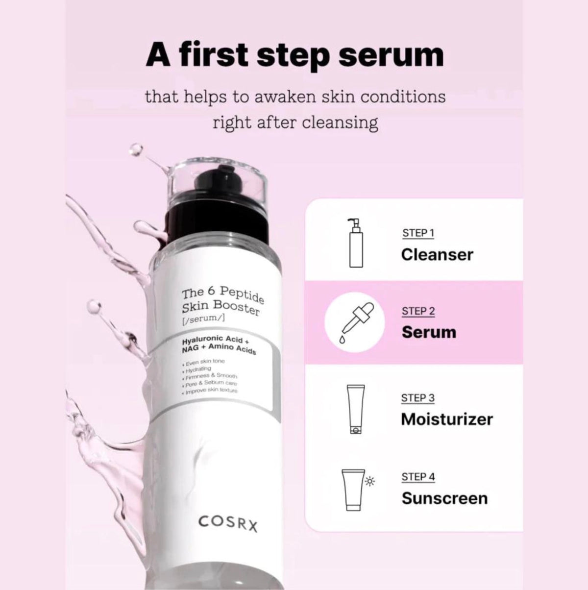 COSRX The 6 Peptide Skin Booster Serum 150ml | Multi-Peptide Skin Booster