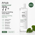 Anua Heartleaf 77 + Hyaluron Soothing Toner 250ml | Calming & Hydrating Daily Toner