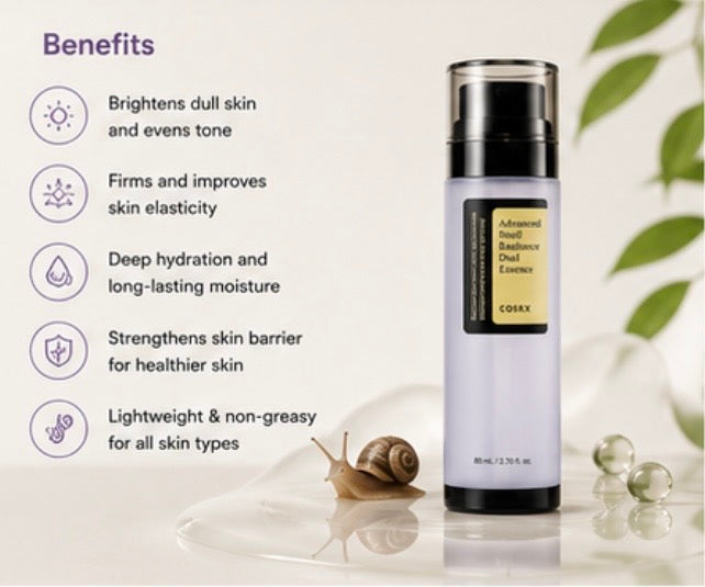 COSRX Advanced Snail Radiance Dual Essence 80ml | Brightening & Firming Dual Essence
