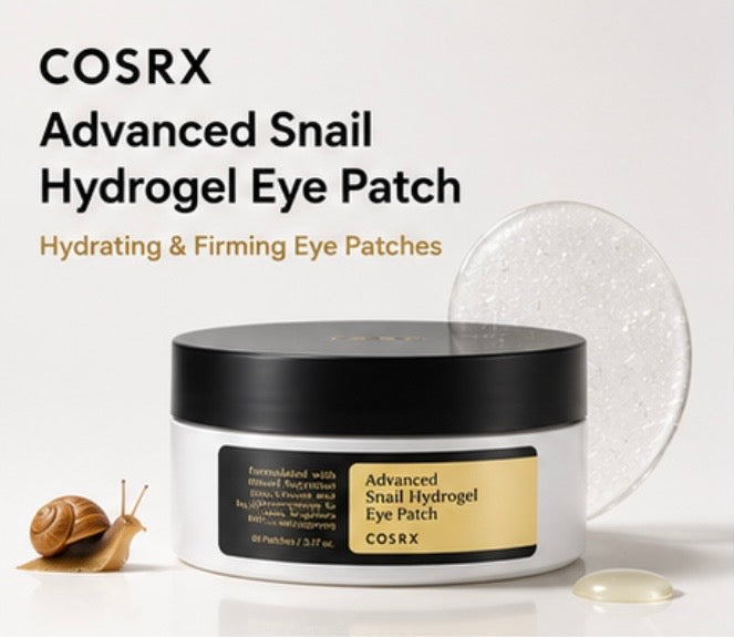 COSRX Advanced Snail Hydrogel Eye Patch 60 Patches | Hydrating & Firming Eye Patches