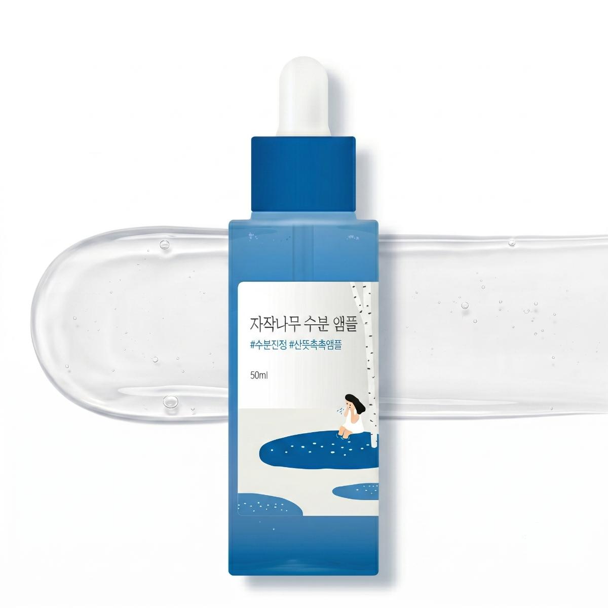 ROUND LAB Birch Juice Moisturizing Ampoule 50ml | Deep Hydration & Barrier Care Serum