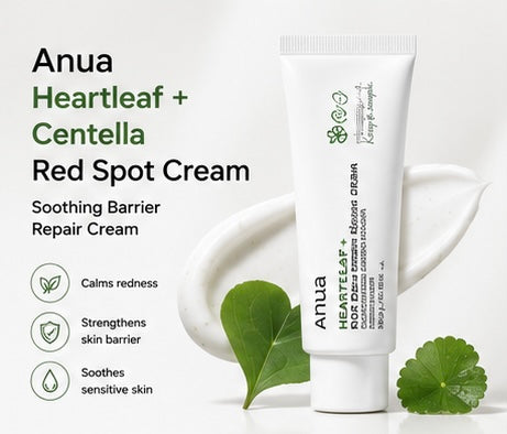 Anua Heartleaf + Centella Red Spot Cream 30g | Soothing Barrier Repair Cream