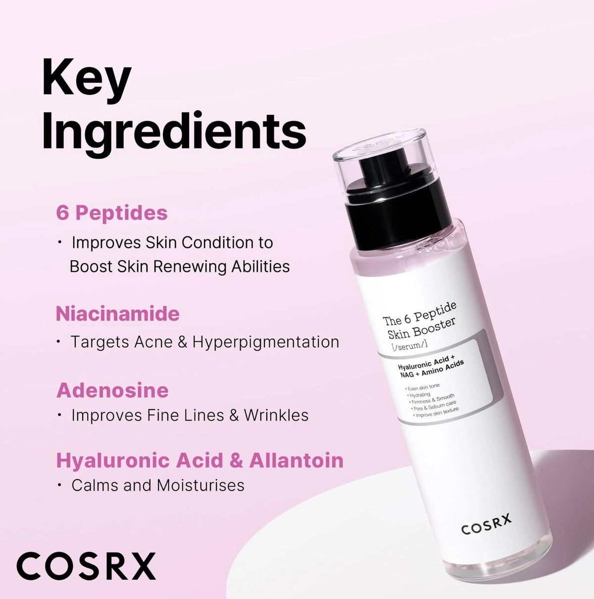 COSRX The 6 Peptide Skin Booster Serum 150ml | Multi-Peptide Skin Booster