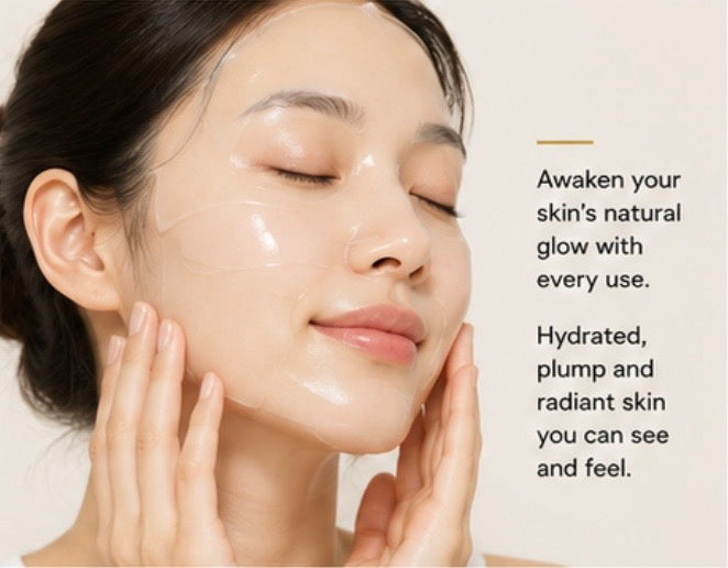 COSRX Advanced Snail Mucin Glass Glow Hydrogel Mask 3 Sheets | Hydrating & Radiance Hydrogel Mask
