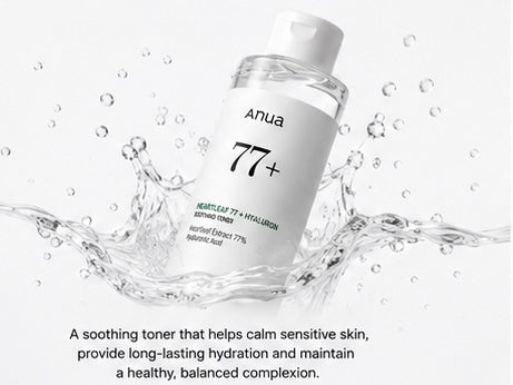 Anua Heartleaf 77 + Hyaluron Soothing Toner 250ml | Calming & Hydrating Daily Toner