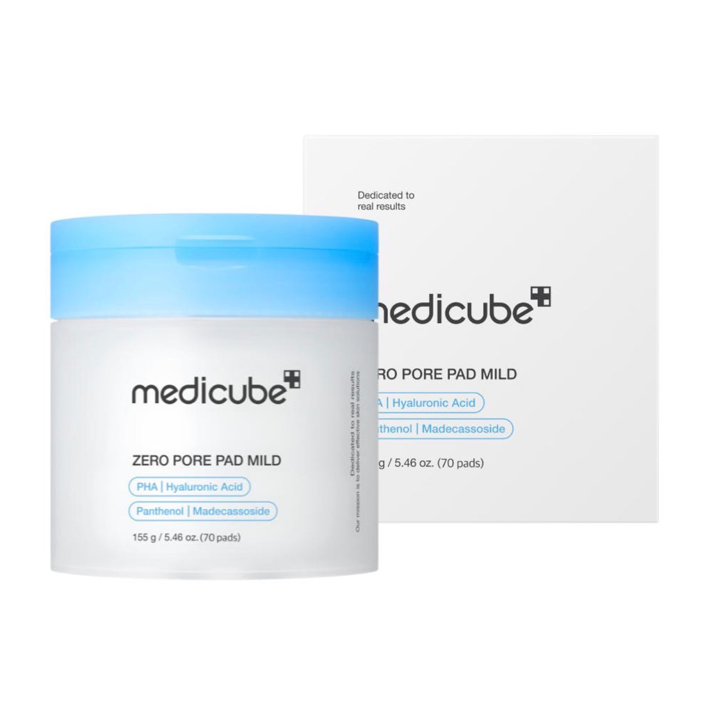 MEDICUBE Zero Pore Pad Mild 70 Pads | Gentle Daily Exfoliating Toner Pads