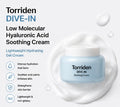 Torriden DIVE-IN Low Molecular Hyaluronic Acid Soothing Cream 100ml | Lightweight Hydrating Gel Cream