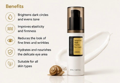 COSRX Advanced Snail Peptide Eye Cream 25ml | Brightening & Firming Eye Cream