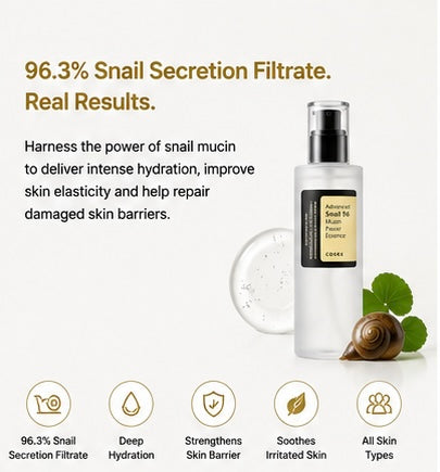 COSRX Advanced Snail 96 Mucin Power Essence 100ml | Hydrating & Barrier Repair Essence