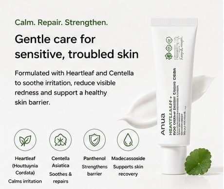 Anua Heartleaf + Centella Red Spot Cream 30g | Soothing Barrier Repair Cream