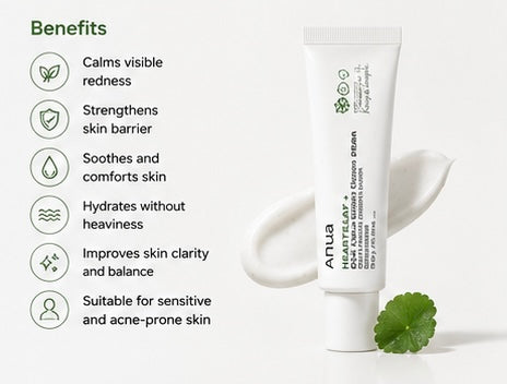 Anua Heartleaf + Centella Red Spot Cream 30g | Soothing Barrier Repair Cream