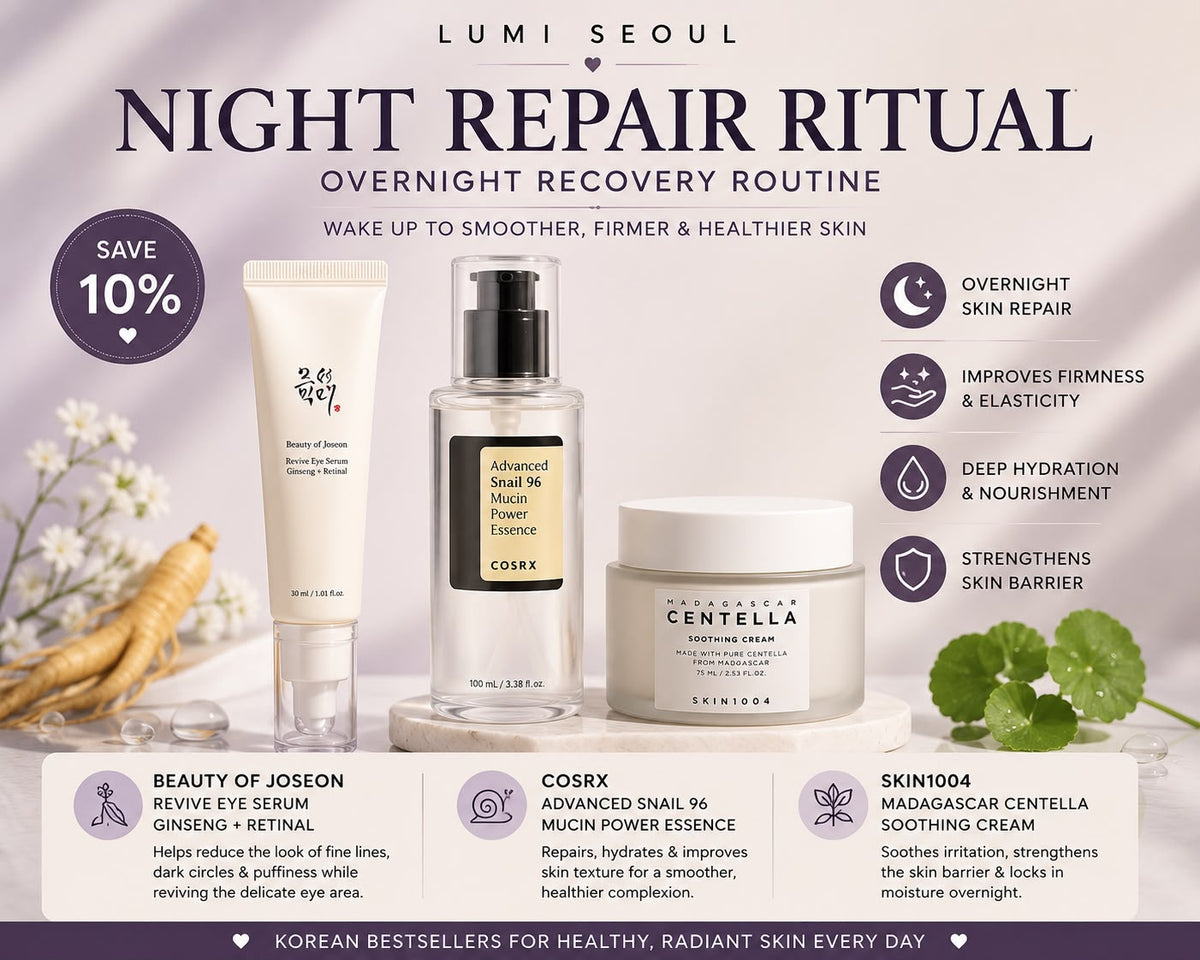🌙 Night Repair Ritual – Overnight Recovery Routine